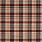 Preview: Baumwoll-Flanell Maverick Bordeaux/Beige Karo von Swafing